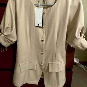 Vero Moda Gold Button Blouse